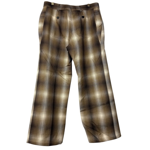 Christian Dior Tartan Wool Plaid Wide Leg Pants - Picture 6 of 12